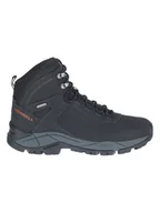 Buty trekkingowe męskie - Merrell Skórzane botki turystyczne "Vego Mid" w kolorze czarnym - miniaturka - grafika 1
