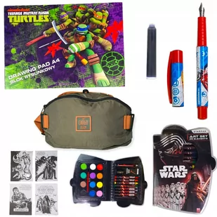 Wyprawka Szkolna Zestaw Do Szkoły Blok Pióro Torba Lego Star Wars Hot Wheels Turtles - Pióra wieczne Wyprawka Szkolna Zestaw Do Szkoły Blok Pióro Torba Lego Star Wars Hot Wheels Turtles - Pióra wieczne - miniaturka - grafika 1