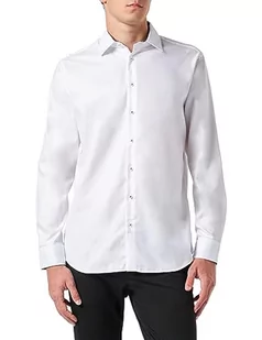 Seidensticker Męska koszula biznesowa - Shaped Fit - łatwa do prasowania - kołnierz Kent - długi rękaw - 100% bawełna, biały, 38 - Koszule męskie - miniaturka - grafika 1