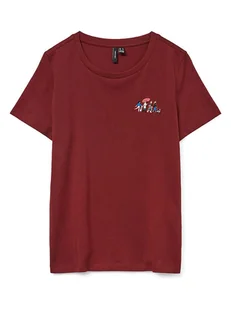 Vero Moda Koszulka w kolorze czerwonym - Koszulki i topy damskie - miniaturka - grafika 1