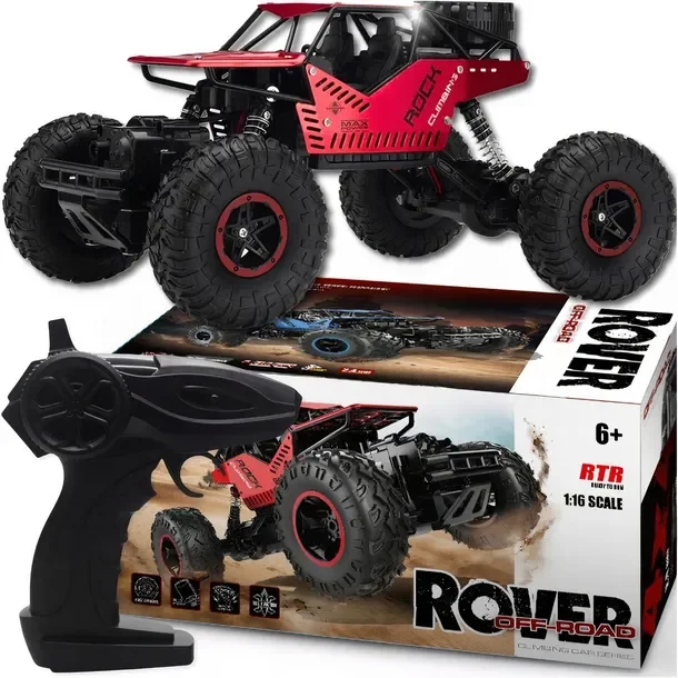Samochód Terenowy Zdalnie Sterowany Duże Auto Rc Akumulator 4x4 Na Pilota