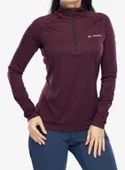 Bluzy sportowe damskie - Bluza termoaktywna damska Vaude Larice Light Shirt II - cassis uni - miniaturka - grafika 1