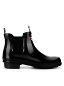 Buty dla dziewczynek - Hunter Kalosze JFS6000RGL-BLK Czarny - miniaturka - grafika 1