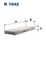 Filtry kabinowe - FILTRON Filtr kabinowy K1042 - miniaturka - grafika 1