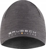 Czapki damskie - Brubeck HM10180 Czapka wełniana dwuwarstwowa unisex EXTREME WOOL stalowy L/XL - miniaturka - grafika 1