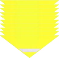 Czapki dla dzieci - Chusta odblaskowa bandana z pasem odblaskowym dzieci 45x45x66cm żółta 10szt - miniaturka - grafika 1