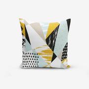 Poszewki na poduszki - Poszewka na poduszkę z domieszką bawełny Minimalist Cushion Covers Liandnse Modern Geometric Sekiller, 45x45 cm - miniaturka - grafika 1