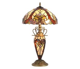 Prezent 1702 - Lampa stołowa TIFFANY 2xE27/60W + 1xE14/7W/230V - Lampy stojące - miniaturka - grafika 1
