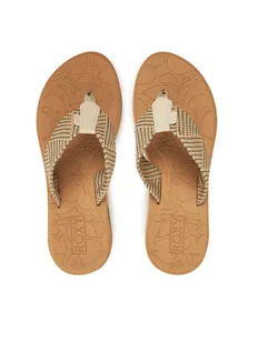 Roxy Japonki ARJL100899 Beżowy - Klapki i japonki damskie - miniaturka - grafika 1