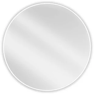 Mexen Loft lustro łazienkowe okragłe 90 cm, rama biała - 9850-090-090-000-20 - Lustra - miniaturka - grafika 1