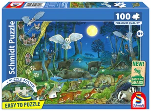 Schmidt, Puzzle PQ Zwierzęta w lesie, 100 el. - Puzzle Schmidt, Puzzle PQ Zwierzęta w lesie, 100 el. - Puzzle - miniaturka - grafika 1