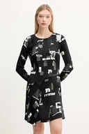 Sukienki - Desigual sukienka NEWSCORTO kolor czarny mini rozkloszowana 25WWVW29 - miniaturka - grafika 1