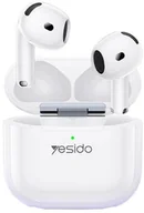 Słuchawki - Yesido Słuchawki TWS32 ANC BT 5.4 300mAh, WHITE / BIAŁY - miniaturka - grafika 1
