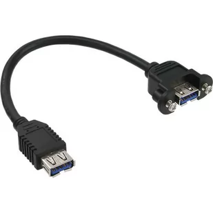 InLine Kabel USB do obudowy USB 3.0 A/A 0.2 Czarny 33445F - Kable USB - miniaturka - grafika 1