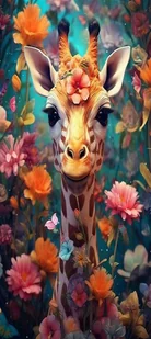 Haft diamentowy 5D malowanie diamentami 30x60cm Żyrafa - Zabawki kreatywne - miniaturka - grafika 1