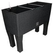 Donice - Doniczka balkonowa skrzynka donica 60 na nogach - Kolor antracyt - KOTARBAU - miniaturka - grafika 1