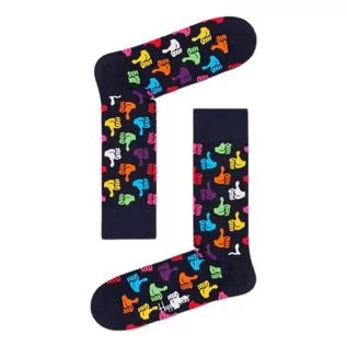 Skarpetki męskie - Happy Socks Thumbs Up Sock, kolorowe i zabawne, Skarpety dla kobiet i mężczyzn, Wielobarwny (41-46) - grafika 1