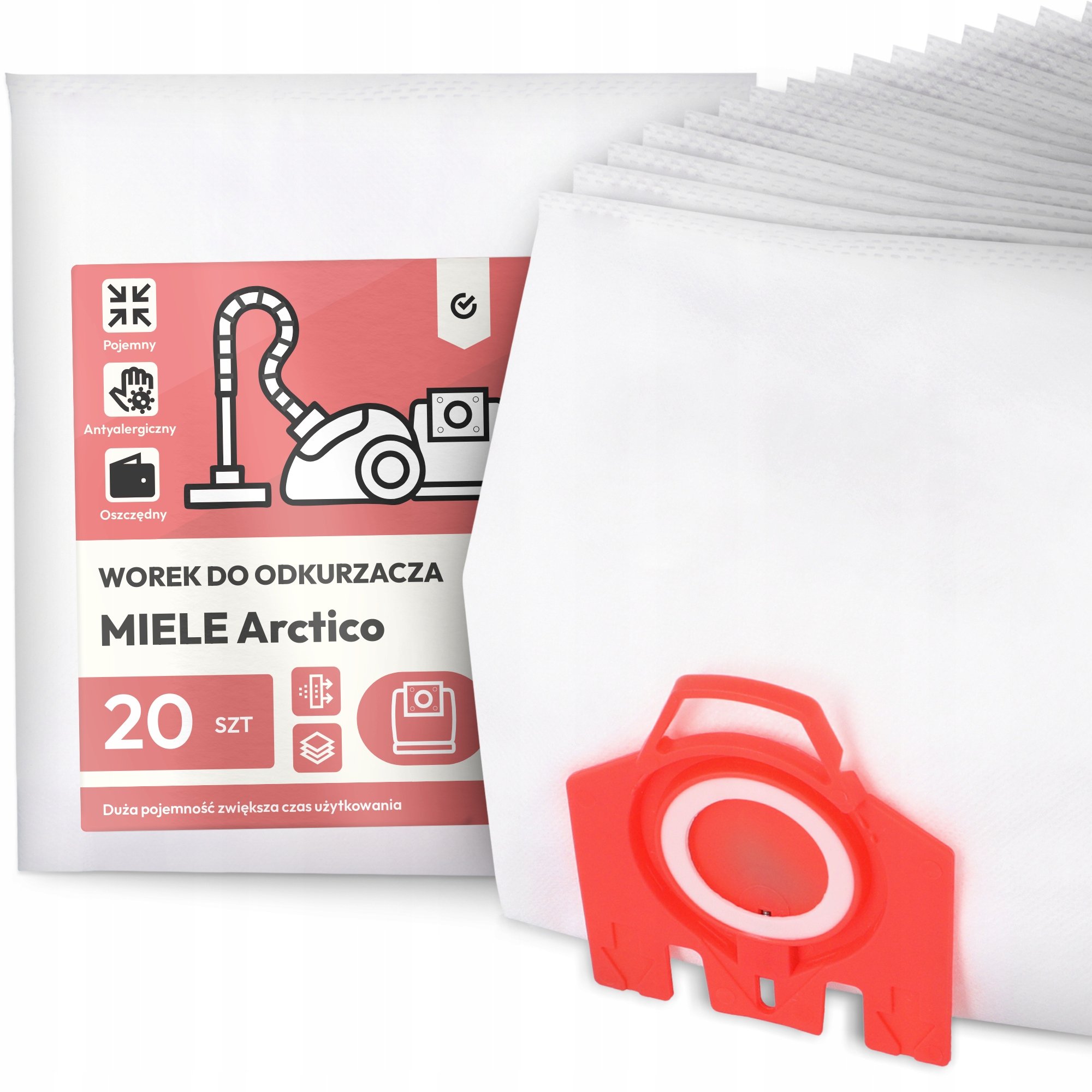 20x Worek do Odkurzacza Miele Arctico Syntetyczny Duży Mocny Torba Worki G9