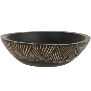 Misa z drewna mango z etnicznym wzorem 24 cm - Miski i półmiski - miniaturka - grafika 1