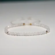 Bransoletki - Bransoletka Kamień Księżycowy 3mm - Crystals Break Talizman Prezent - miniaturka - grafika 1