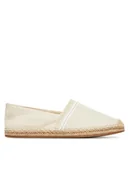 Espadryle damskie - Tommy Hilfiger Espadryle Fringe Canvas Closed Espadrille FW0FW08881 Beżowy - miniaturka - grafika 1