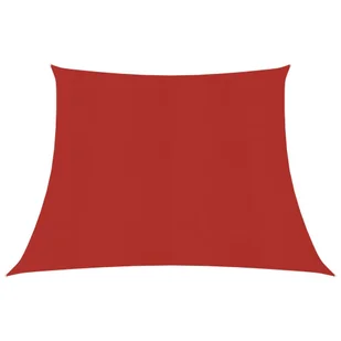 vidaXL Żagiel przeciwsłoneczny, 160 g/m, czerwony, 4/5x3 m, HDPE 311655 - Parasole ogrodowe - miniaturka - grafika 1