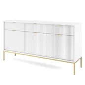Komody - Komoda NOVA KSZ154 Biała / rama złota - miniaturka - grafika 1