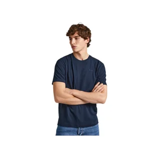PEPE JEANS KOSZULKA MĘSKA T-SHIRT CONNOR GRANATOWA r. L - Koszulki męskie - miniaturka - grafika 1