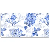 Podkładki na biurko - Mata ochronna na blat Niebieska hortensja 120x60 cm, Dywanomat - miniaturka - grafika 1