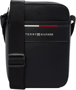 TOMMY HILFIGER Męski TH FUNDATION MINI REPORTER AM0AM13196 Crossover, CZARNY (czarny), OS, czarny (czarny), rozmiar uniwersalny - Torebki damskie - miniaturka - grafika 1