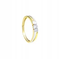 Pierścionki - Złoty Pierścionek Z Cyrkonią - Pr.333 - miniaturka - grafika 1