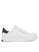 Buty dla chłopców - Tommy Hilfiger Sneakersy Low Cut Lace-Up Sneaker T3X9-33856-1355 S Biały - miniaturka - grafika 1