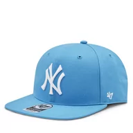 Czapki męskie - Czapka z daszkiem 47 Brand Mlb New York Yankees Sure Shot '47 Captain B-SRS17WBP-GB Glacier Blue - miniaturka - grafika 1