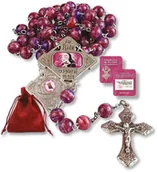 Różańce - Różaniec ku czci św. Rity z Cascii z pobłogosławioną różą - miniaturka - grafika 1