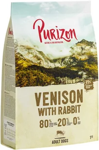 Purizon Adult, dziczyzna z królikiem, bez zbóż - 4 kg - Sucha karma dla psów - miniaturka - grafika 1