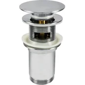 Korki do umywalek - Deante Click-Clack Korek click clack uniwersalny okrągły z przelewem z tuleją NHC 010U NHC 010U - miniaturka - grafika 1