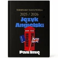 Kalendarze - KALENDARZ NAUCZYCIELA A5 2025/26 Personalizowany Język Angielski Pani - miniaturka - grafika 1