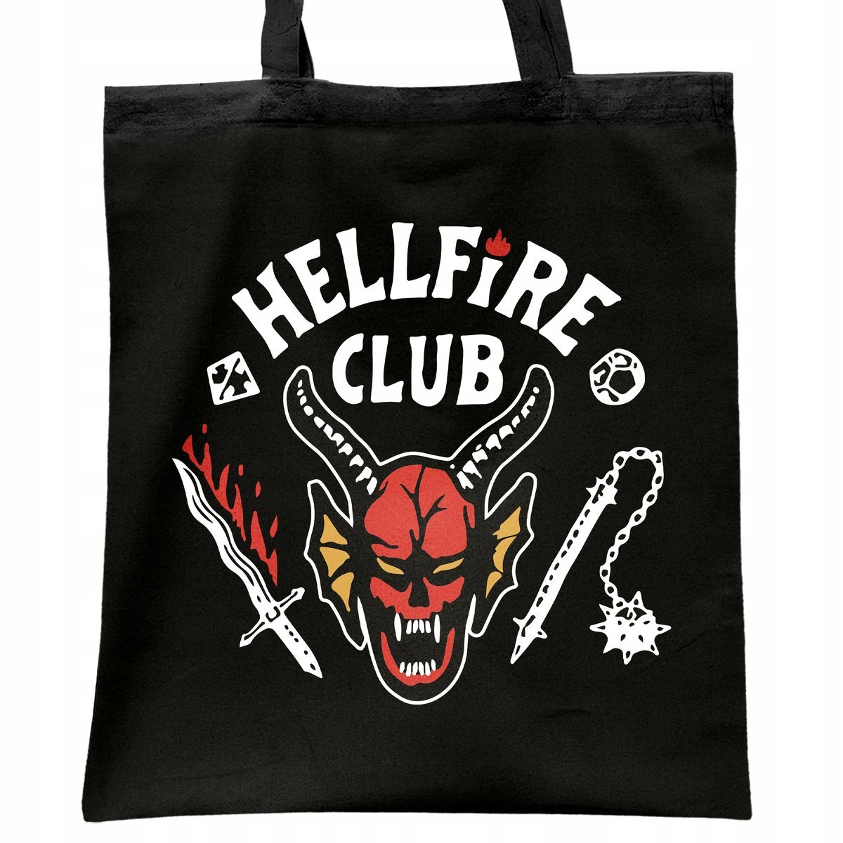 Torba bawełniana czarna Stranger Things Eleven Hawkins Dla Fanów Serialu