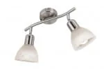 Lampy sufitowe - Daytona - listwa 2 płomienna nikiel mat 820312-07 - miniaturka - grafika 1