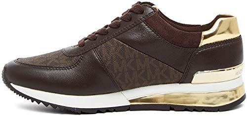 MICHAEL KORS Allie Wrap Trainer, Trampki Damskie, Brązowy, 38 EU