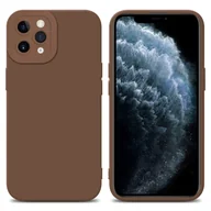 Etui i futerały do telefonów - Cadorabo Etui do Apple iPhone 11 PRO MAX Etui ochronne z brązowego silikonu TPU Etui na telefon komórkowy - miniaturka - grafika 1