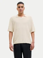 Swetry męskie - Jack&Jones Sweter Varenna 12272578 Beżowy Relaxed Fit - miniaturka - grafika 1