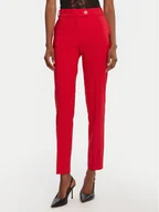 Spodnie damskie - Rinascimento Chinosy CFC0126225003 Czerwony Slim Fit - miniaturka - grafika 1