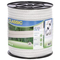 Bramy garażowe - Neutral Taśma do ogrodzenia elektrycznego Classic, 200 m, 40 mm, biała - miniaturka - grafika 1
