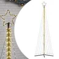 Ozdoby bożonarodzeniowe - vidaXL Lampki choinkowe, 495 ciepłych białych LED, 300,5 cm - miniaturka - grafika 1