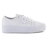 Buty sportowe damskie - Buty DC Manual Platform W ADJS300280-WW0 białe - miniaturka - grafika 1