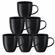 Kubki - Zestaw kubków czarnych 350 ml 6 sztuk BLACK ONYX VILLA ITALIA - miniaturka - grafika 1
