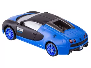 Samochód Do Driftu, Auto RC Drift 1:24 2,4 GHz 4WD CZARNO-NIEBIESKIE BUGATTI - Zabawki zdalnie sterowane - miniaturka - grafika 4