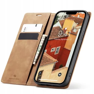 Eleganckie etui z klapką portfel kieszonka pokrowiec case do iPhone 14 - Portfele - miniaturka - grafika 1