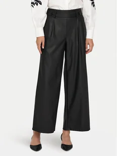 JDY Spodnie z imitacji skóry Soya 15328975 Czarny Regular Fit - Spodnie damskie - miniaturka - grafika 1